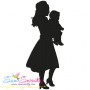 Mother's Day Silhouette Embroidery Design Bundle-10