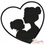 Mother's Day Silhouette Embroidery Design Bundle-6