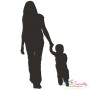 Mother's Day Silhouette Embroidery Design Bundle-26