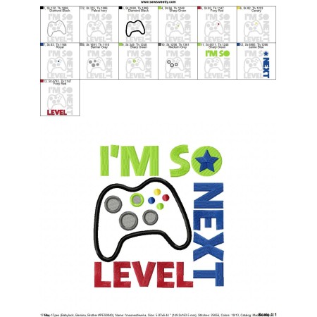 I'm So Next Level Applique Design Pattern