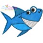 Smiling Shark Applique Design Pattern-1
