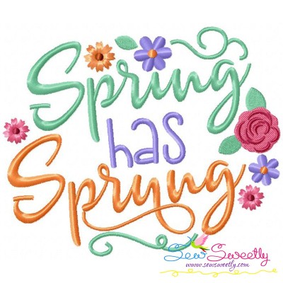 Spring Has Sprung Embroidery Design Pattern-1