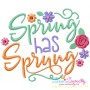 Spring Has Sprung Embroidery Design Pattern-1
