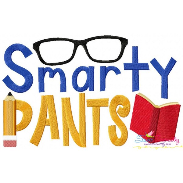 Smarty-Pants Embroidery Design Pattern-1