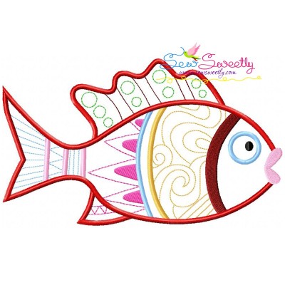 Magic Fish-08 Embroidery Design Pattern-1