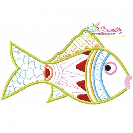 Magic Fish-07 Embroidery Design Pattern