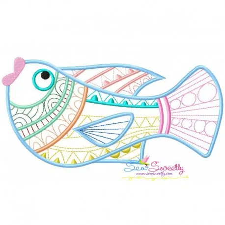 Magic Fish-06 Embroidery Design Pattern