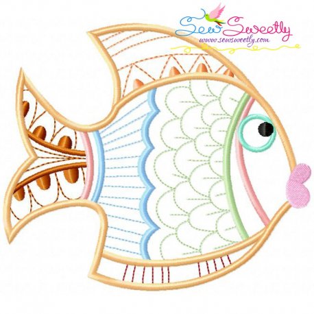 Magic Fish-05 Embroidery Design Pattern