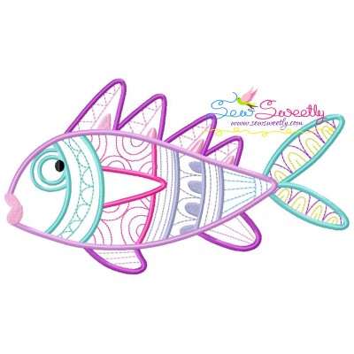 Magic Fish-04 Embroidery Design Pattern-1