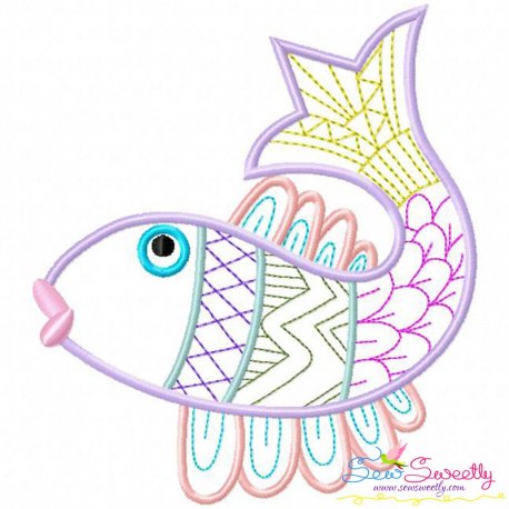 Magic Fish-02 Embroidery Design Pattern