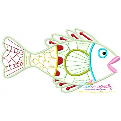 Magic Fish-01 Embroidery Design Pattern-1