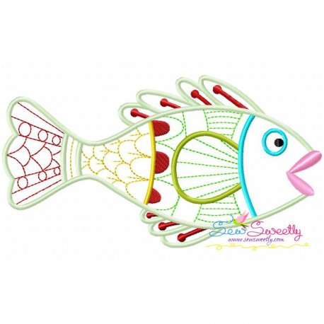 Magic Fish-01 Embroidery Design Pattern
