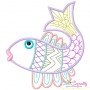 Magic Fishes Embroidery Design Bundle-3