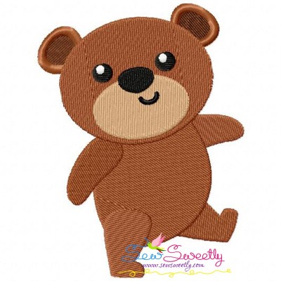Bear Embroidery Design Pattern-1
