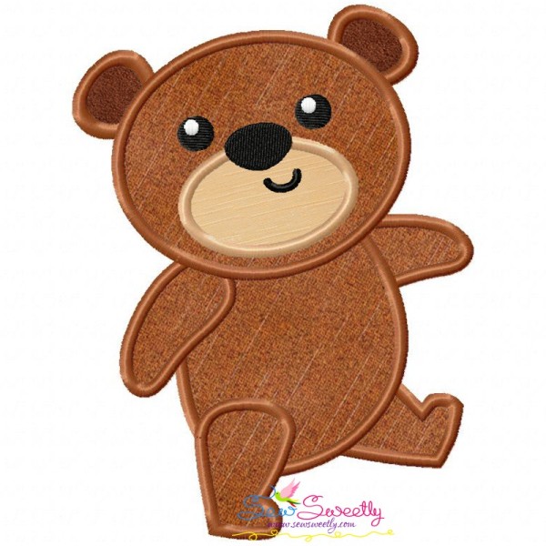 Bear Applique Design Pattern-1