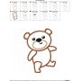 Bear Applique Design Pattern-2