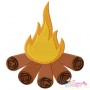 Campfire Machine Embroidery Design Pattern-1