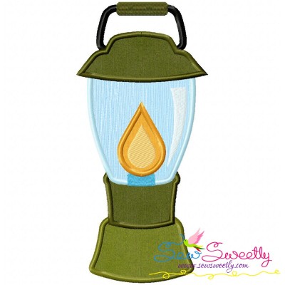 Camping Lantern Applique Design Pattern-1