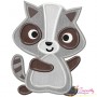 Raccoon Applique Design Pattern-1
