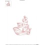 Redwork Fishing Boat-4 Embroidery Design Pattern-2