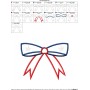 4th of July Bow Patriotic Applique Design Pattern-2