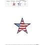4th of July Star Patriotic Embroidery Design Pattern-2