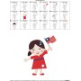 4th of July Girl-2 Patriotic Embroidery Design Pattern-2