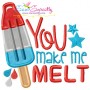 You Make Me Melt Patriotic Applique Design Pattern-1