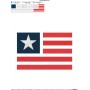 American Flag-2 Patriotic Embroidery Design Pattern-2