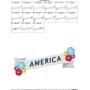 4th of July Ribbon-2 Patriotic Embroidery Design Pattern-2