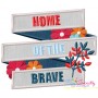 Home of The Brave Patriotic Applique Design Pattern-1