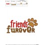 Friends Furever Embroidery Design Pattern-2