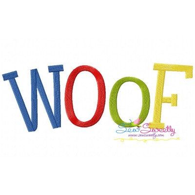 Woof Embroidery Design Pattern-1