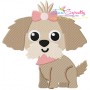 Shih Tzu Dog Embroidery Design Pattern-1