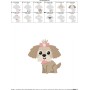 Shih Tzu Dog Embroidery Design Pattern-2