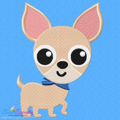 Chihuahua Dog Embroidery Design Pattern-1