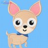 Chihuahua Dog Applique Design Pattern-1