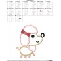 Toy Poodle Dog Applique Design Pattern-2