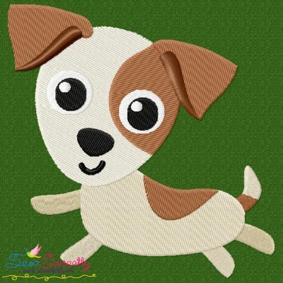 Jack Russell Dog Embroidery Design Pattern-1