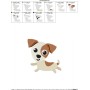 Jack Russell Dog Embroidery Design Pattern-2