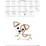 Jack Russell Dog Applique Design Pattern-2