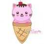 Kitty Cone Applique Design Pattern-1