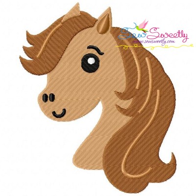 Horse Head Boy Embroidery Design Pattern-1
