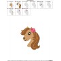 Horse Head Girl Embroidery Design Pattern-2