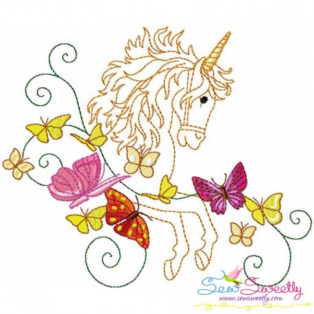 Magic Unicorn-1 Embroidery Design- 1