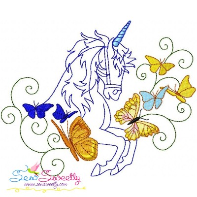 Magic Unicorn-2 Embroidery Design Pattern-1