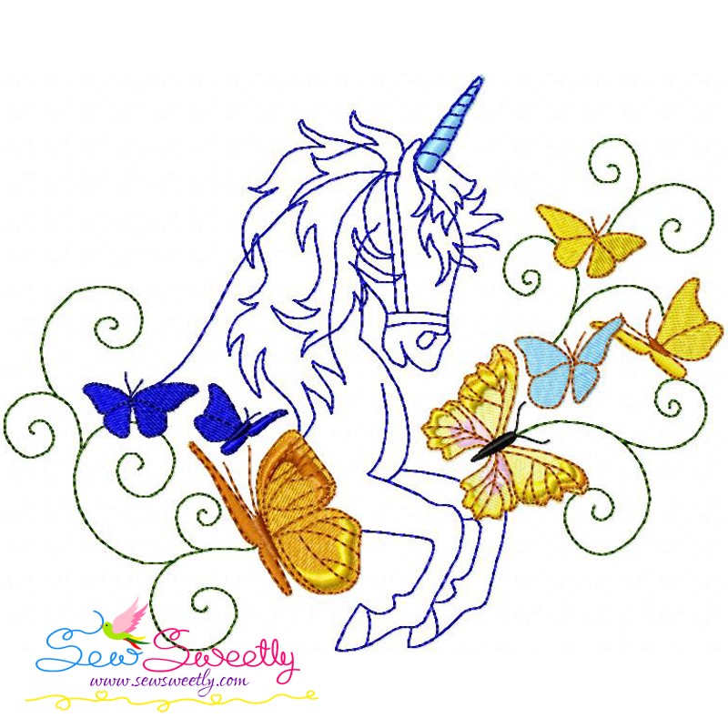 Magic Unicorn 2 Embroidery Design Sew Sweetly