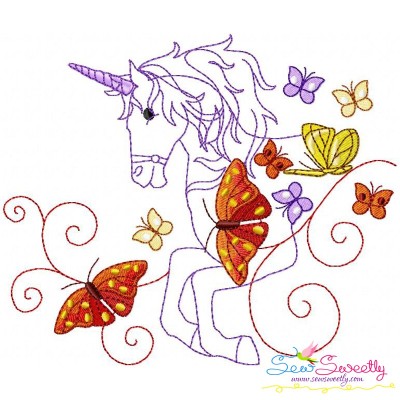 Magic Unicorn-7 Embroidery Design Pattern-1