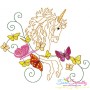 Magic Unicorns Embroidery Design Bundle-2