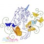 Magic Unicorns Embroidery Design Bundle-3